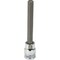 Dynamic Tools 3/8" Drive Metric Hex Head, 8mm Long Bit, Chrome Finish Socket D006408 - alternate 1